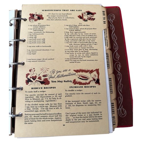 Betty Crocker Picture Cookbook 1950 1st Edition 9th Print Vintage HC Recipes - Picture 6 of 11